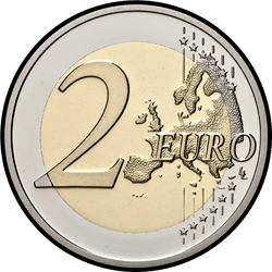 реверс 2€ 2010 "200th anniversary of the Botanical Garden in Ljubljana"