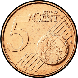 реверс 5 cents (€) 2008 ""