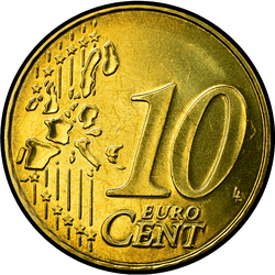 реверс 10 cents (€) 2001 ""