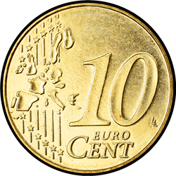 реверс 10 cents (€) 2004 ""