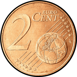 реверс 2 cents (€) 2009 ""