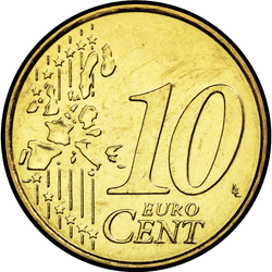 реверс 10 cents (€) 2002 ""