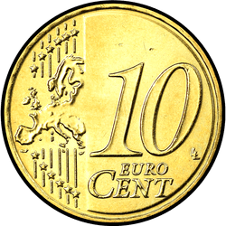 реверс 10 цэнтаў (€) 2009 ""