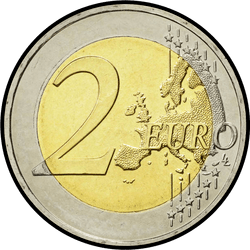 реверс 2€ 2013 "2400th Anniversary of the Founding of the Platonic Academy"