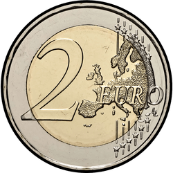 реверс 2€ 2019 "150-годдзе з дня смерці Андрэас Калвос"