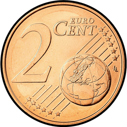 реверс 2 cents (€) 2011 ""