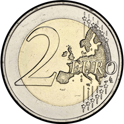 реверс 2€ 2015 "The 30th anniversary of the EU flag"
