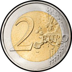 реверс 2€ 2013 "1150 years of the Byzantine mission of Cyril and Methodius"