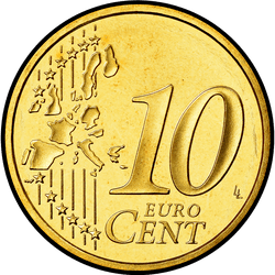 реверс 10 cents (€) 2004 ""