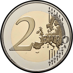 реверс 2€ 2019 "200th Anniversary of Prince Honoré V Accession to the Throne"
