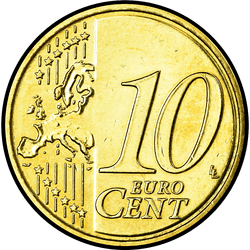 реверс 10 cents (€) 2010 ""