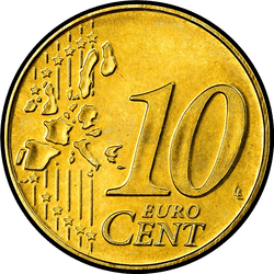 реверс 10 cents (€) 2003 ""