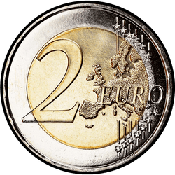 реверс 2€ 2007 "50th anniversary of the Treaty of Rome"
