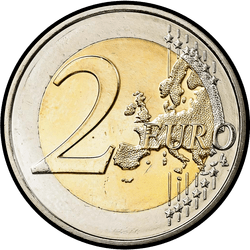 реверс 2€ 2009 "90 years of the accession to the throne of the Grand Duchess of Charlotte"