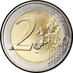 реверс 2€ 2012 "100th anniversary of the death of Grand Duke of Luxembourg Wilhelm IV"