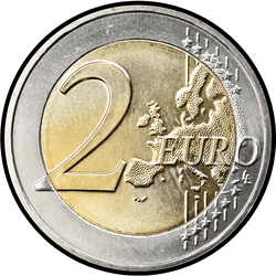 реверс 2€ 2014 "50th Anniversary of Grand Duke Jean Accession to the Throne"