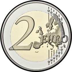 реверс 2€ 2020 "Нараджэнне наследнага Вялікага Герцага Чарльза"