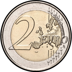 реверс 2€ 2021 "100. výročí narození velkovévody Jeana"