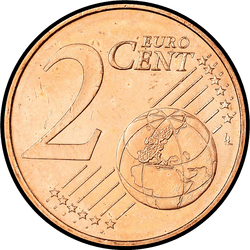 реверс 2 cents (€) 2010 ""