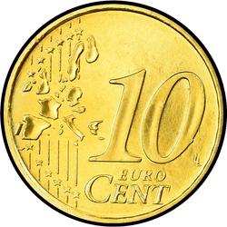 реверс 10 cents (€) 2001 ""
