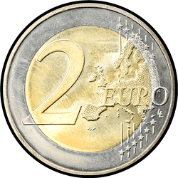 реверс 2€ 2007 "50th anniversary of the Treaty of Rome"