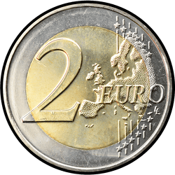 реверс 2€ 2015 "First flight from Malta"