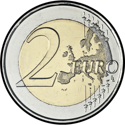 реверс 2€ 2020 "50 гадоў ўсеагульнага выбарчага права ў Андоры"
