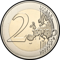 реверс 2€ 2021 "100 years of the coronation of Our Lady of Merichel"