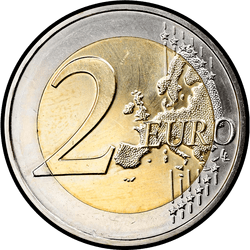 реверс 2€ 2015 "The 30th anniversary of the EU flag"